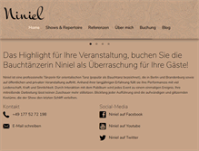 Tablet Screenshot of bauchtanz-niniel.de